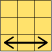 A diagram showing the goal a thirteen-move algorithm used to swap the positions of two yellow corner pieces of a Rubik's Cube.